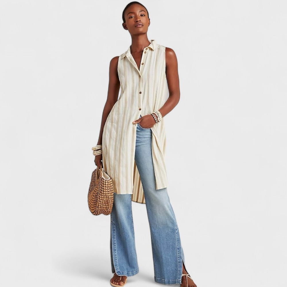 Anthropologie Delphine Textured Tunic